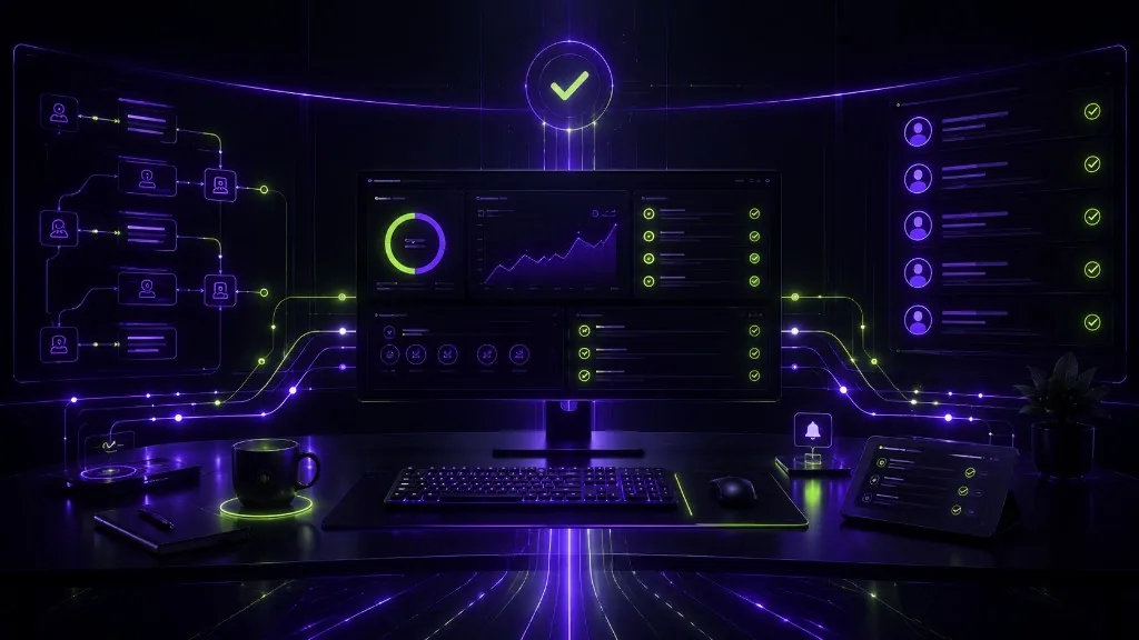 Dashboard FlowPilot con workflow automatizzati, connessioni integrate e processi monitorati