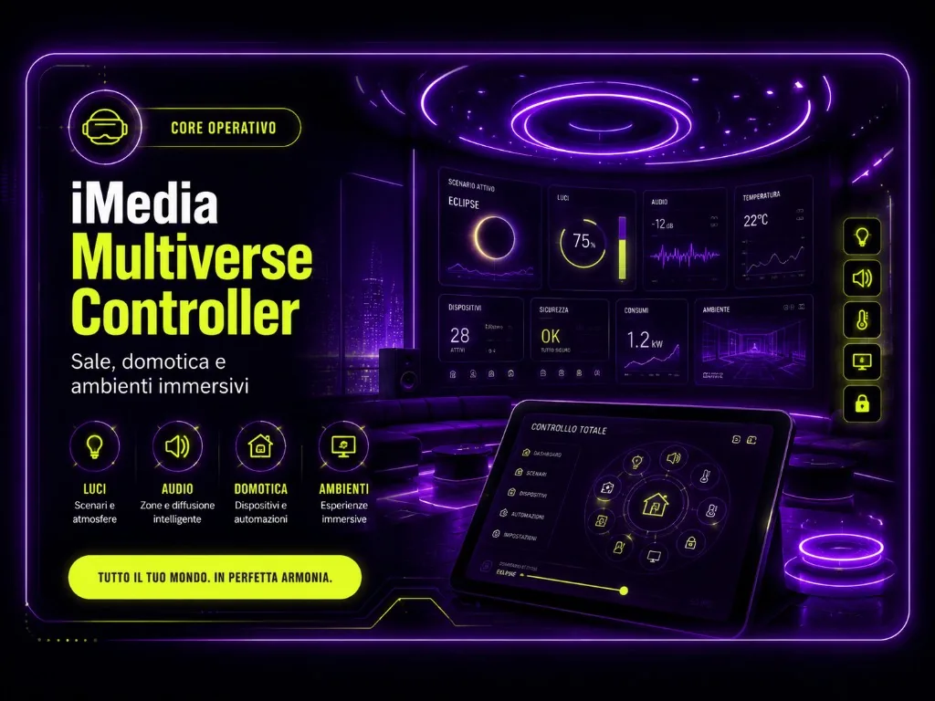 iMedia Multiverse Controller — Sale, domotica e ambienti immersivi